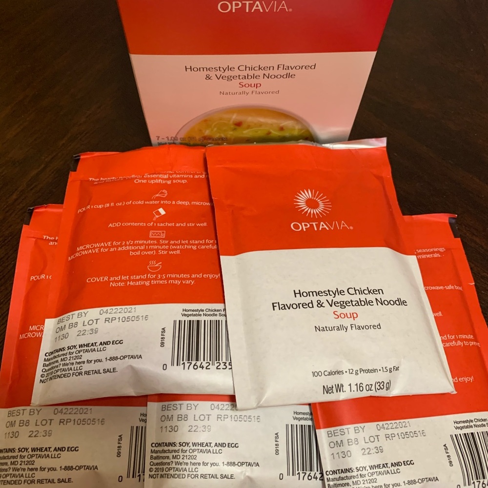 Optavia Homestyle Chicken & Vegetable Noodle Soup